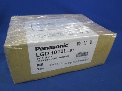 ベースダウンライト 電球色・美ルック・拡散マイルド・調光・φ75 プラチナメタリック LGD1012LLB1