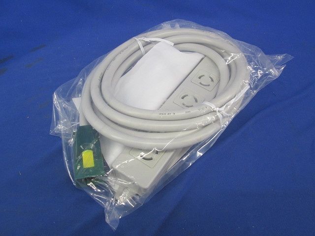 ハーネス用OAタップ(キャブタイヤケーブル付)接地2P15A 125V引掛4コ口 3m グレー WFA6734HG