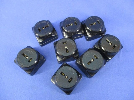2P20A角型コンセント(8個入)黒 National WK1220