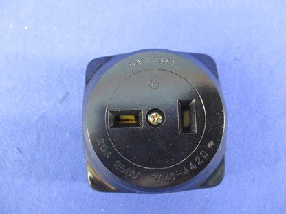 2P20A角型コンセント(8個入)黒 National WK1220