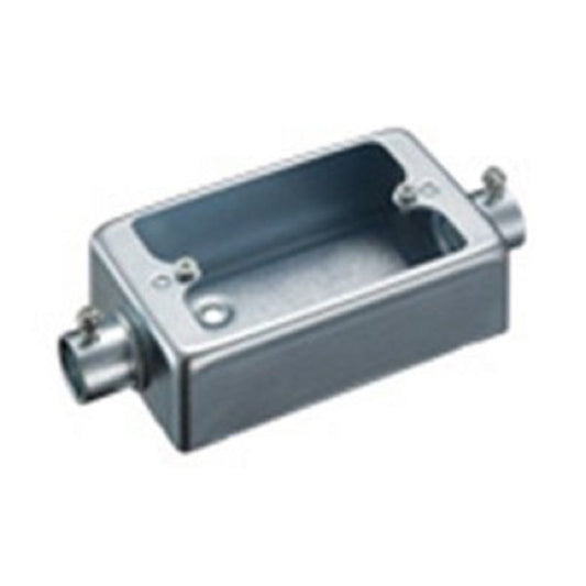 ねじなし露出スイッチボックス 1個用2方出 15個入 DS71251K-15