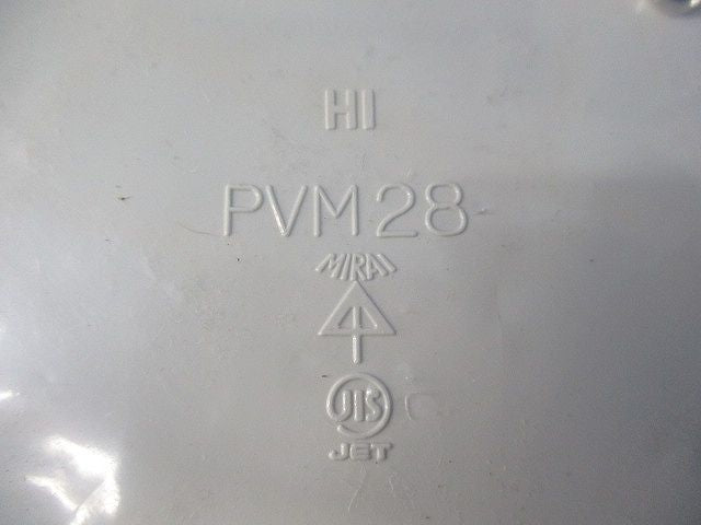 露出用丸形ボックス28(3個入)ベージュ PVM28