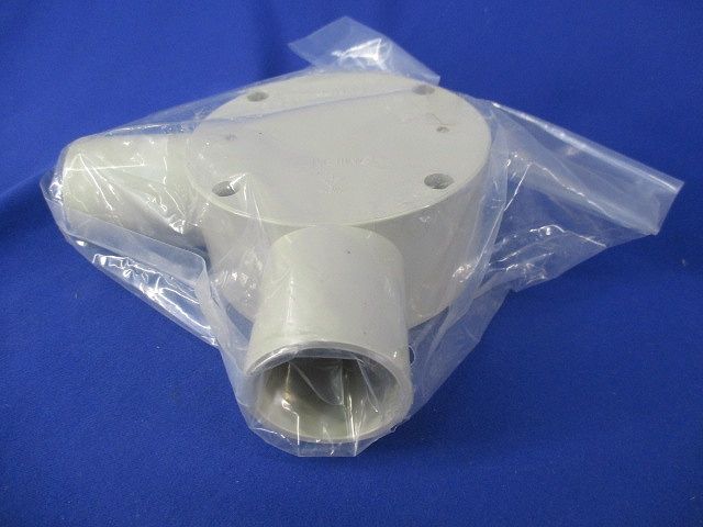 露出用丸形ボックス28(3個入)ベージュ PVM28
