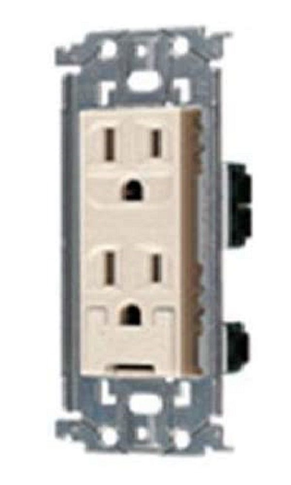 アドバンス埋込アース付接地ダブルコンセント ベージュ 5個入 WTL11323F-05