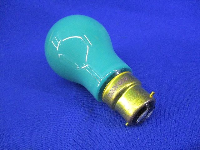 セラミック カラー電球(25個入)(緑) 220V-60WB-22