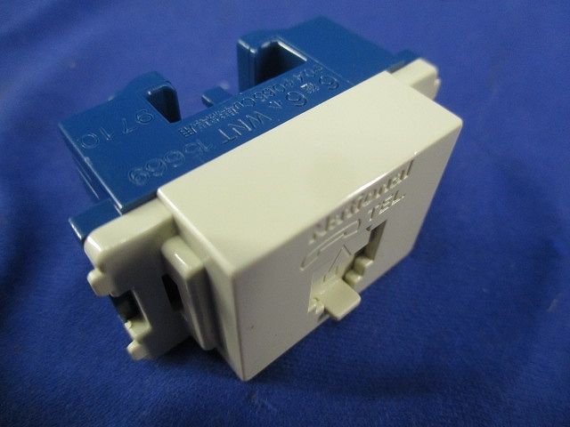 埋込テレホンモジュラジャック(10個入)変色有 WNT15669