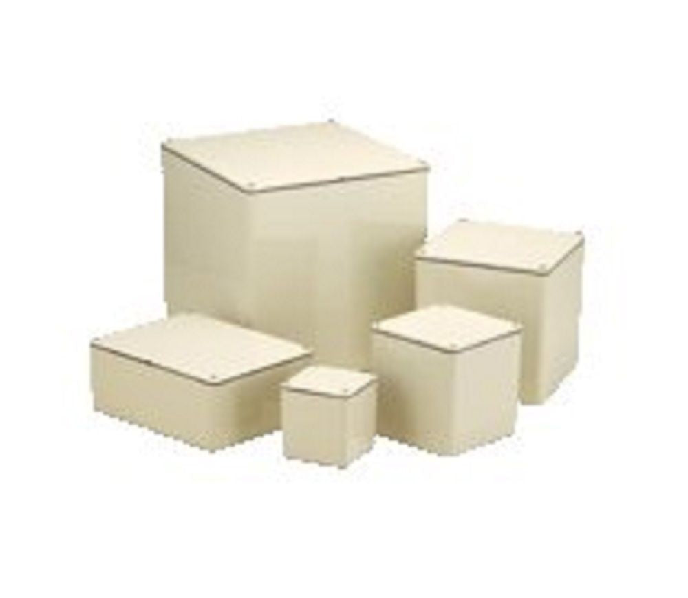 プルボックス 防水平蓋 アイボリー 100×100×100 PB101010BJHW