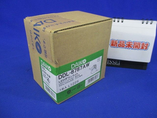 ダウンライト(軒下兼用) LED 5.2W 温白色 LED内蔵 調光器併用不可 φ100 DDL-8787AW