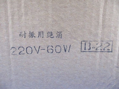 レフランプ 耐震用電球(艶消)(25個入) 220V-60W B-22