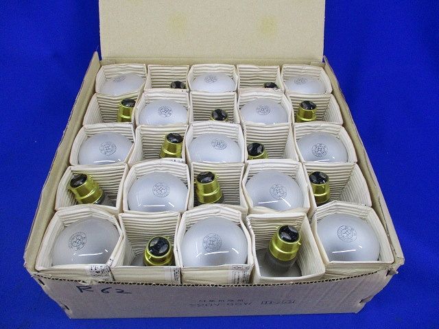 レフランプ 耐震用電球(艶消)(25個入) 220V-60W B-22