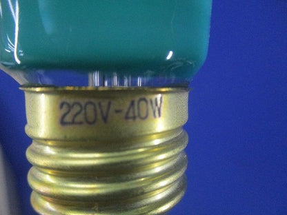 カラー電球E26(25個入)(緑) 220V-40W