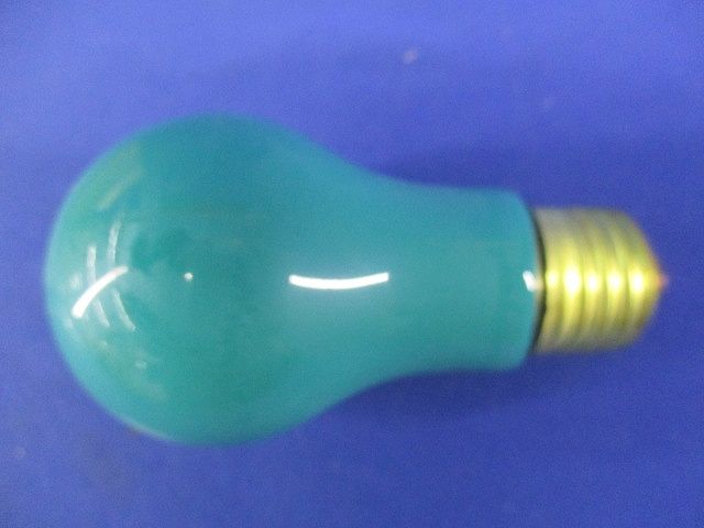 カラー電球E26(25個入)(緑) 220V-40W
