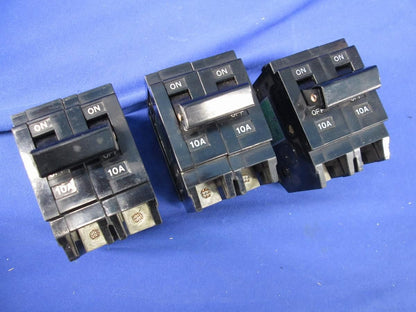 サーキットブレーカ2P10A(3個入)(汚れ,傷,色あせ有) TH-5D