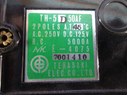 サーキットブレーカ2P10A(3個入)(汚れ,傷,色あせ有) TH-5D