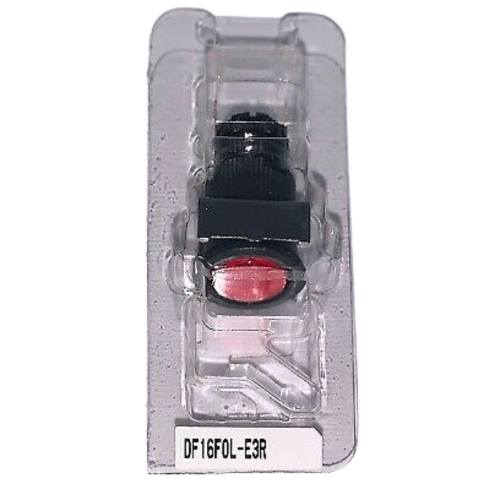 表示灯 LED照光 薄型 丸平形 AC/DC24V 赤 DF16F0L-E3R