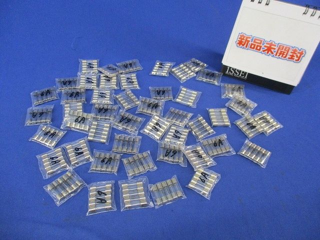 ガラス管ヒューズ6A(5個入×48計240個入) 型番不明