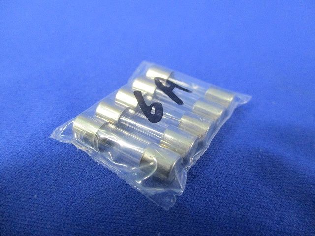 ガラス管ヒューズ6A(5個入×48計240個入) 型番不明