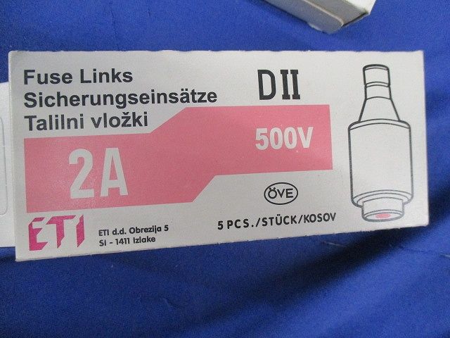 ヒューズインサート(5個入×4計20個入) 2A500V