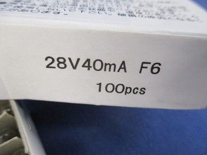 電球F6(100個入) 28V40mA