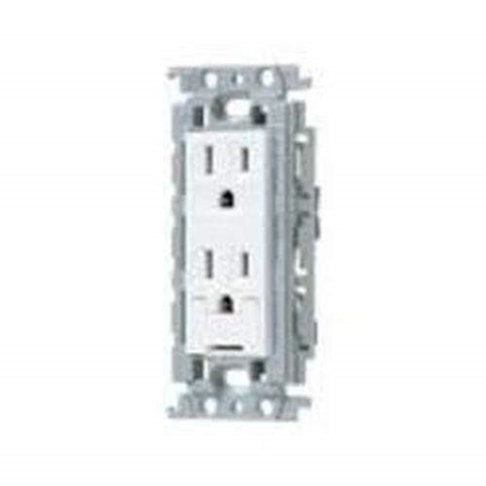 埋込アースターミナル付接地ダブルコンセント ライトグリーン WTF113248LG