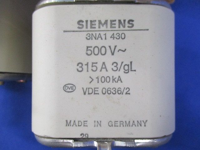 ヒューズ500V315A(3個入) 3NA1430