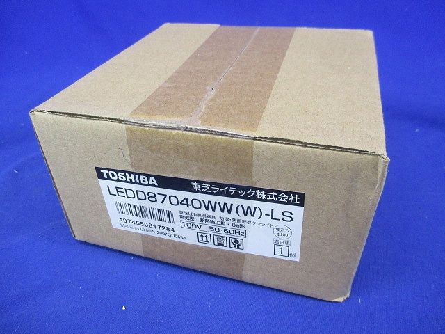 LEDダウンライト 温白色 Φ100 浅形 ホワイト  LEDD87040WW(W)-LS