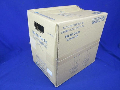 LAN用メタルケーブル 薄青 SKLAN-CAT5E 0.5X4p SKLAN-Cat.5e0.5?×4P