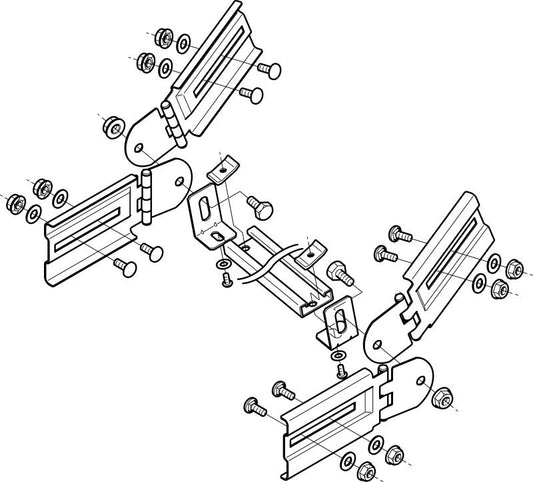 継ぎ金具(横引き専用) 1対入(2個組) SD-SRB3