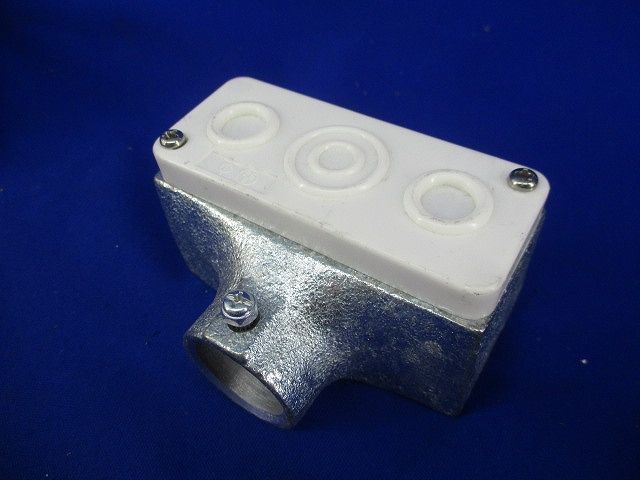丸型露出ボックス･ターミナルキャップセット(亜鉛メッキ)(サイズ22)(混在3個入) 22