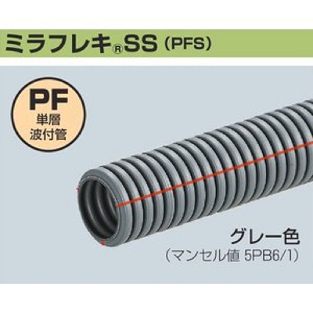 ミラフレキSS グレー/赤ライン 28mm×30m MFS-28HR