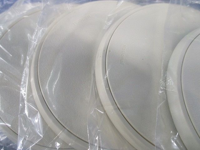 BL丸型電話線プレート(10枚入)(ミルキーホワイト)National WN7180