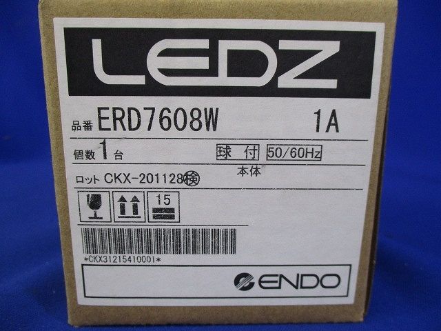 ＬＥＤ調光調色(電球色〜昼光色)グレアレスダウンライト ９００タイプ 電源別売 φ７５ 白 ERD7608W