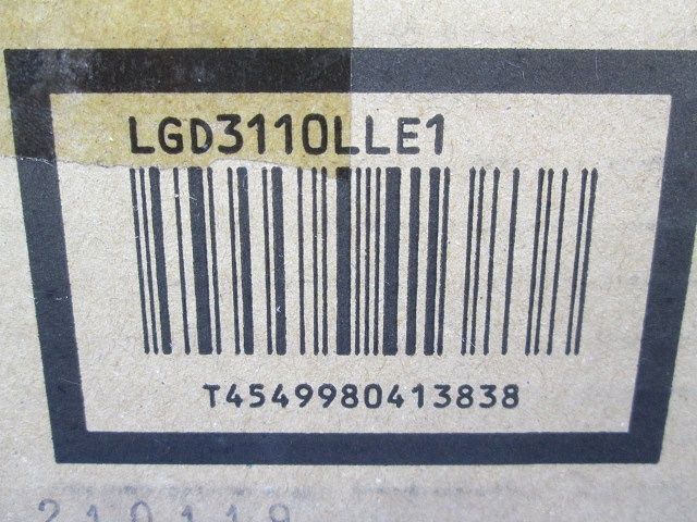 LEDベースダウンライト φ100 電球色 ホワイト LED/電源ユニット内蔵 非調光 LGD3110LLE1