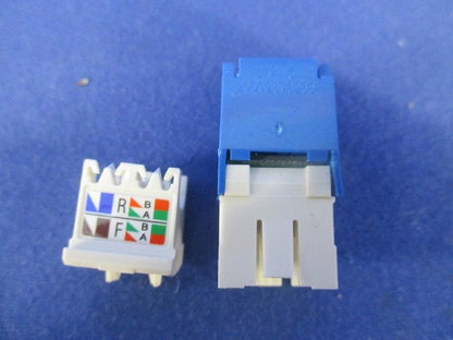 Cat6 シャッター付モジュラージャック 青 CJH688TGBU