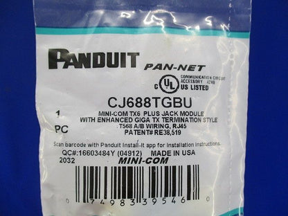 Cat6モジュラージャック 青 CJ688TGBU