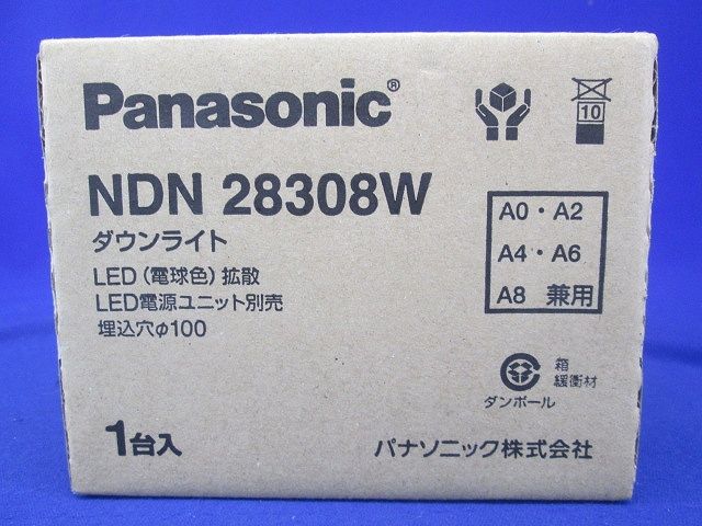 ダウンライト DL60〜250形φ100拡散30K 電源ユニット別売 NDN28308W