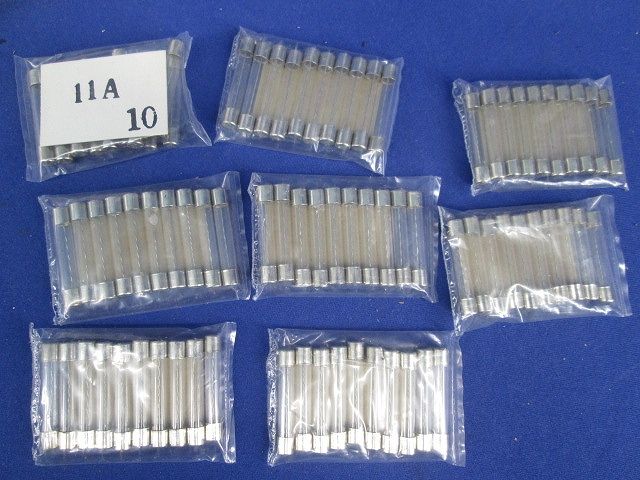 ガラス管ヒューズ(混在175個入) 5×30他