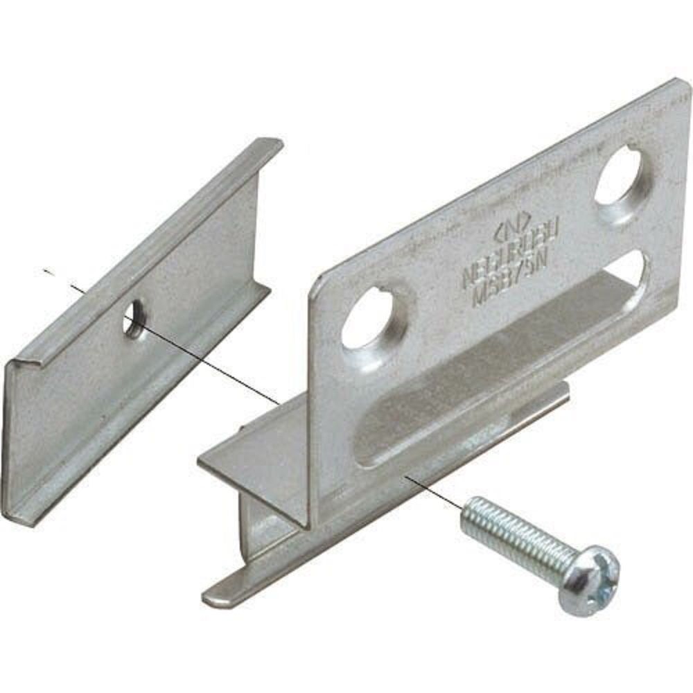 ボックス支持ボルト取付金具 軽量間仕切り用  アウトレットボックス浅形・平カバー付 10個入 MSB65N-10