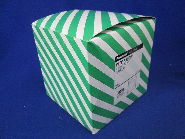 コスモシリーズワイド21 2連接穴用コンセントプレート ホワイト 10個入り  WTF8500W-10