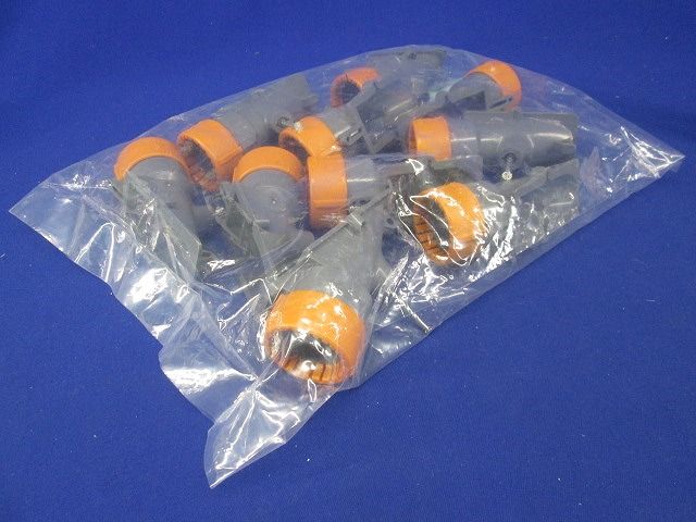 F・ころエンド(Gタイプ・スクリュー釘付)CD単層波付管28用 グレー(10個入り) CDE-28FGK-10