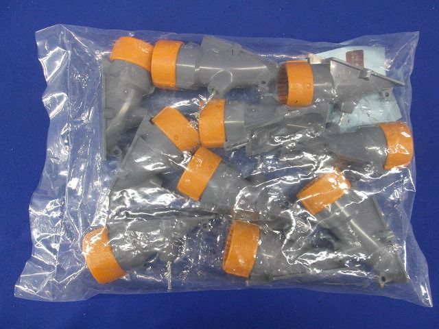 F・ころエンド(Gタイプ・スクリュー釘付)CD単層波付管28用 グレー(10個入り) CDE-28FGK-10