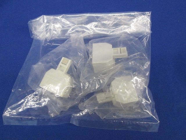 2分岐アダプター 電話ジャック(3個入) 型番不明