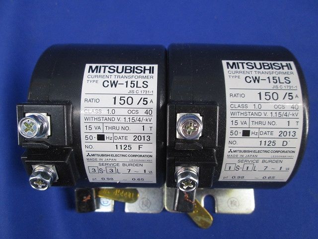 変流器付普通電力量計(1セット入) M2LHM-K5+CW-15LS