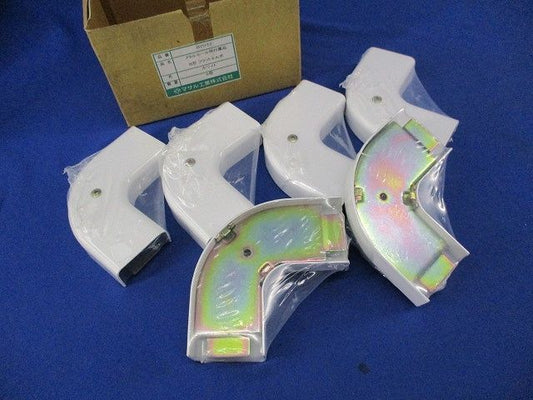 メタルモール用付属品 B型フラットエルボ(6個入)(ホワイト) B2032