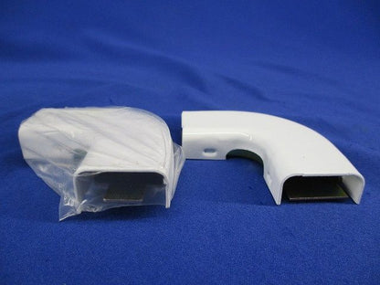 メタルモール付属品A型フラットエルボ(メーカー混在12個入)(ホワイト) A1032他