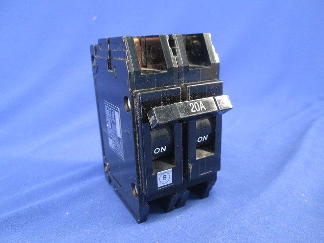 サーキットブレーカ2P20A(ビス無･テプラ痕有) N-BAK50