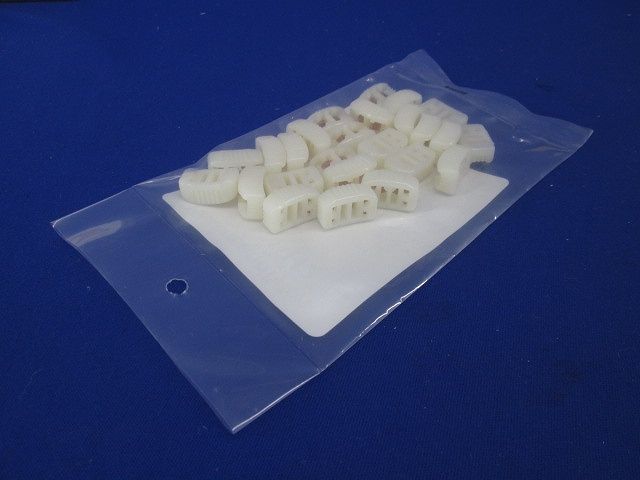 エンドレスタイ細幅タイプ(標準グレード・乳白色)ロックキングヘッド 25個入 SELN-H2-25