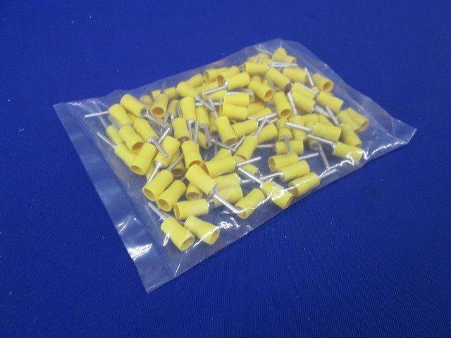 絶縁被覆付差込型圧着端子(BTSP型) 黄 BTSP-3 (黄)-100