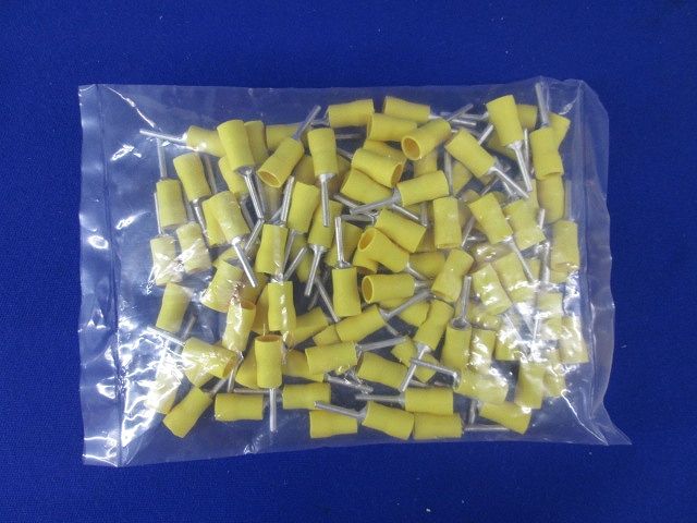 絶縁被覆付差込型圧着端子(BTSP型) 黄 BTSP-3 (黄)-100