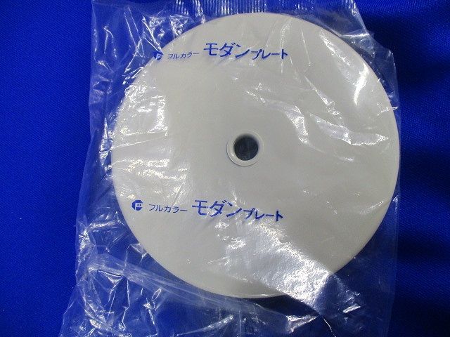 モダン丸型電話線プレート(取付枠付)(10個入) WN6080